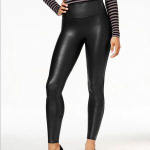 SPANX | faux leather leggings XS